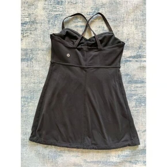 Lululemon Black Bulerias Athletic Tank Top Size 6 - Picture 2 of 3